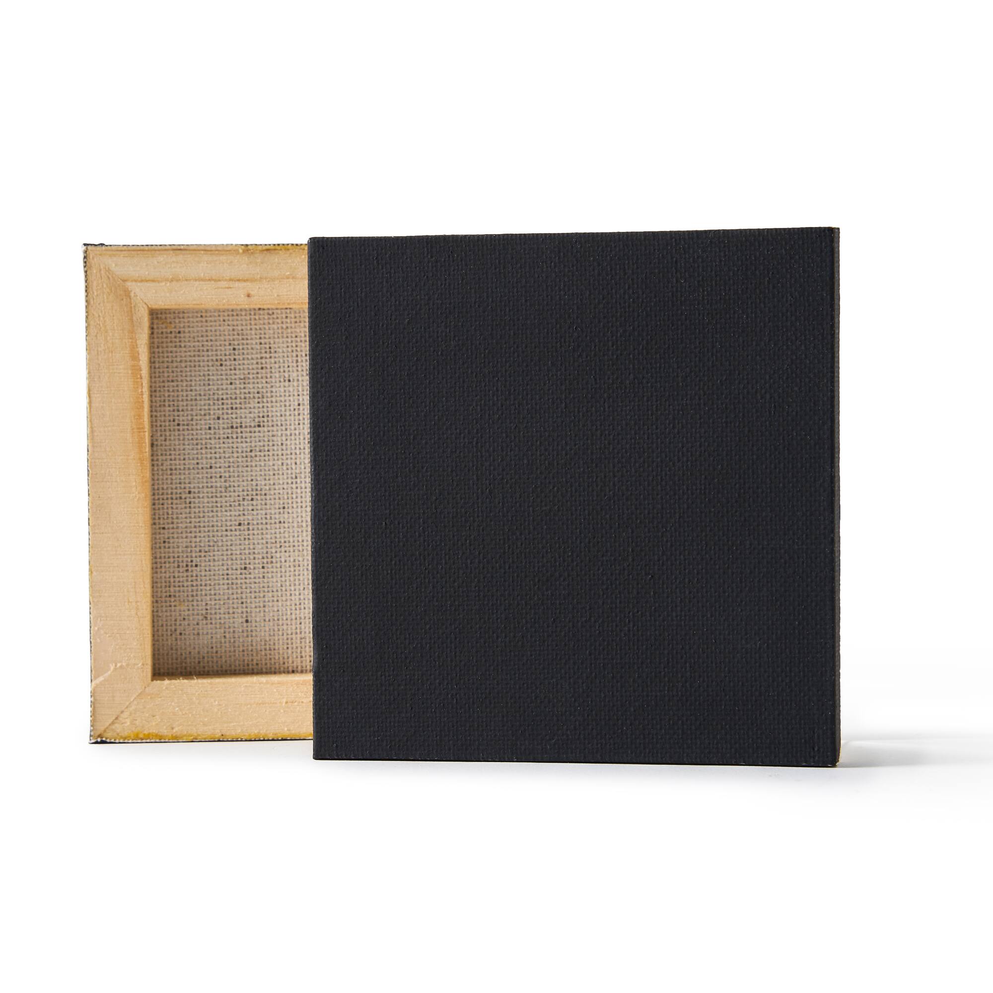 12 Packs: 2 ct. (24 total) 4" x 4" Black Mini Canvas by Artist's Loft™ Necessities™